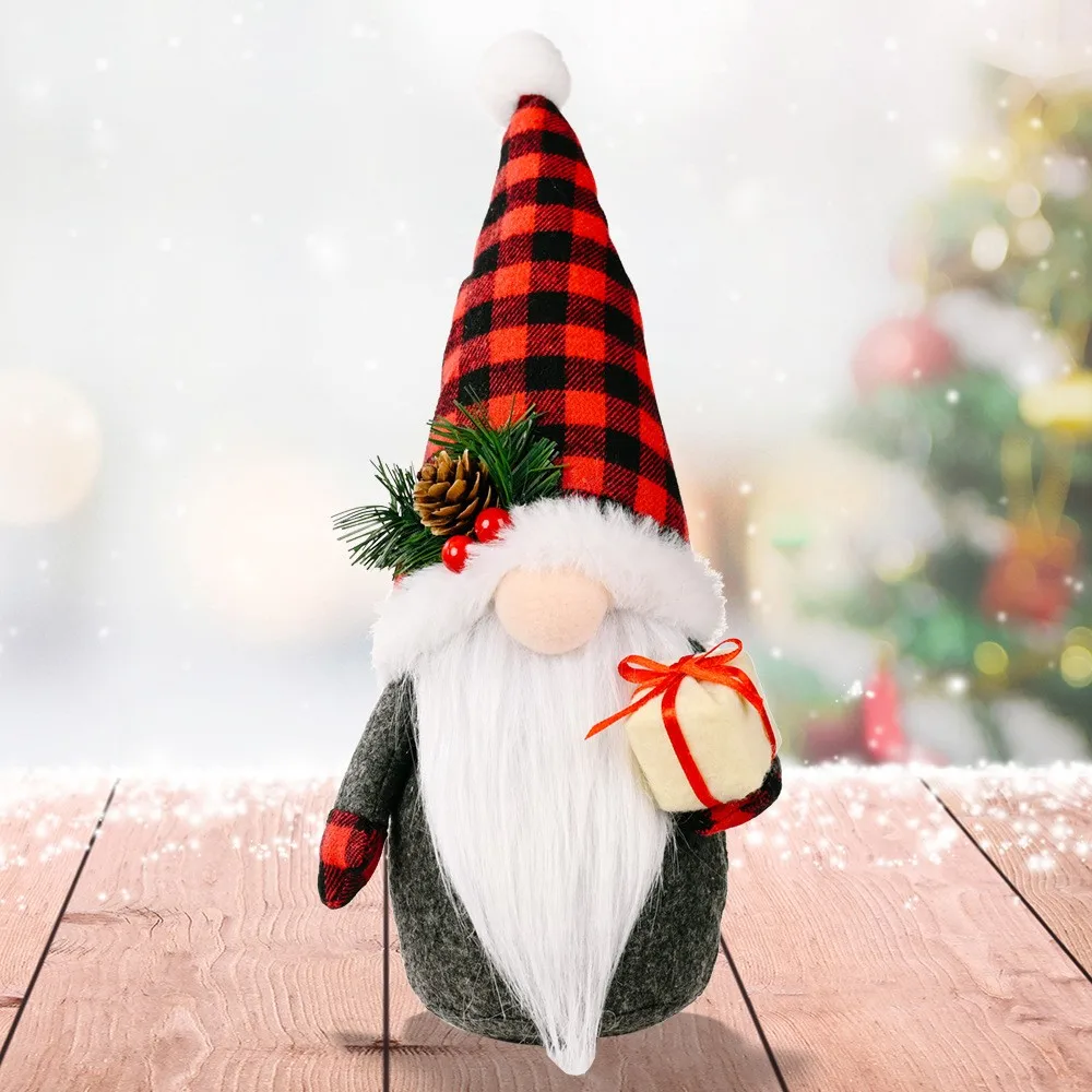 

2022 New Christmas Long Legged Santa Gnome Plush Doll Xmas Tree Party Ornaments Plush Handmade Toy Kids Gift Party Ornaments Toy