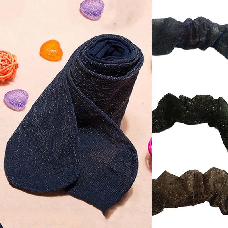 Блестящие женские чулки разноцветные глянцевые колготки супертонкие