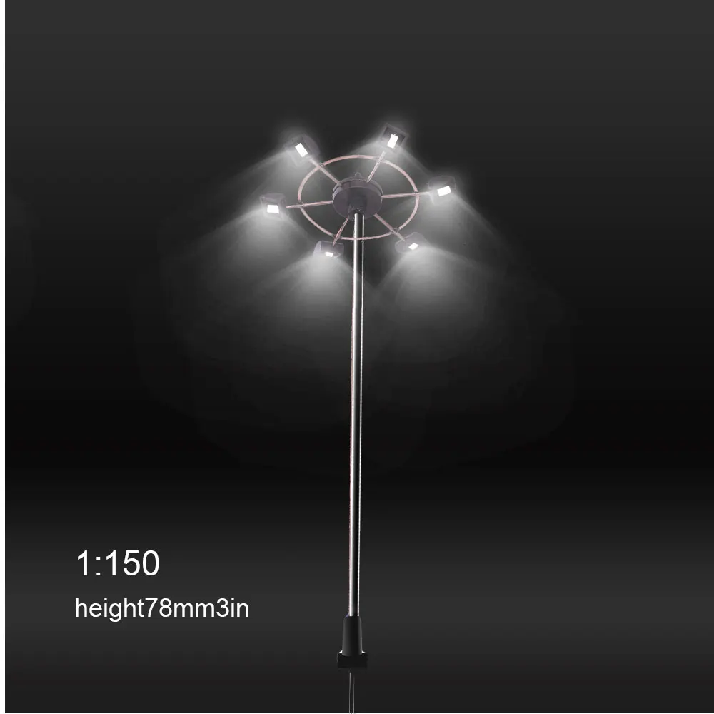 Миниатюрный модельный светильник Ho N 3 в светящаяся башня уличный s макет лэмппост