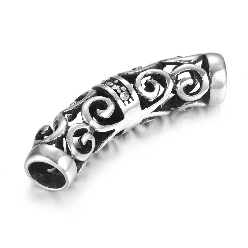 Бусины из нержавеющей стали 6 мм отверстие очаровательный слайдер