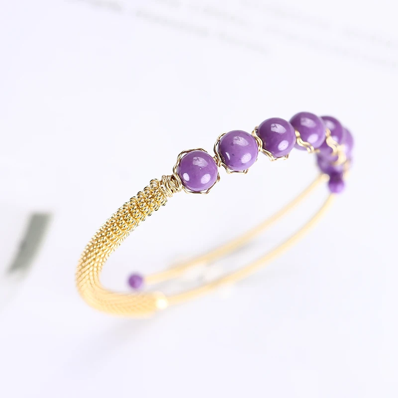 

Natural purple bracelet