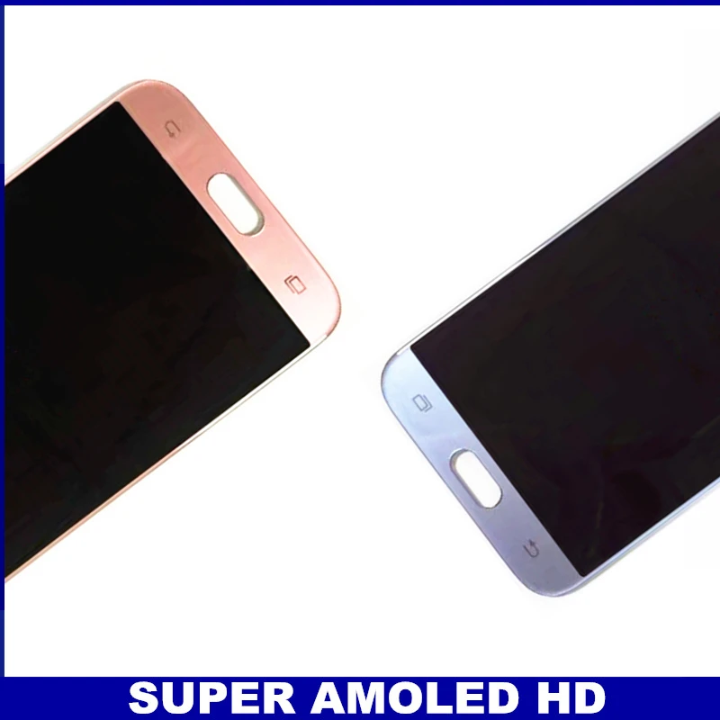 Super AMOLED lcd s для samsung Galaxy J7 Pro J730 J730F ЖК-дисплей с кодирующий преобразователь сенсорного экрана в сборе Контроль яркости
