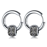 punk stainless steel devil eye man hoop earrings vintage ear jewelry gift free shiping