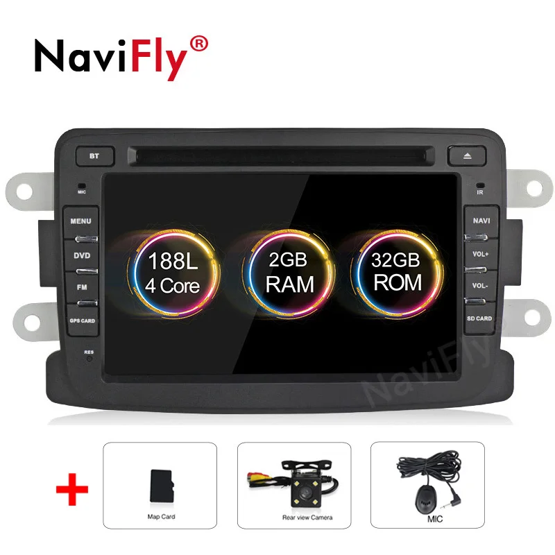 add view camera Navifly Русский Меню Android9.0 Android9.1 автомобильный Радио мультимедийный плеер для Dacia Sandero Duster Renault Captur Lada Xray2 Logan2 - Цвет: add view camera