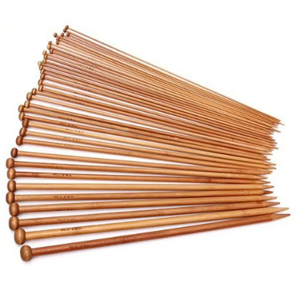 18 пар ручная работа вязание крючком бамбуковое шитье переплетение игла ручка