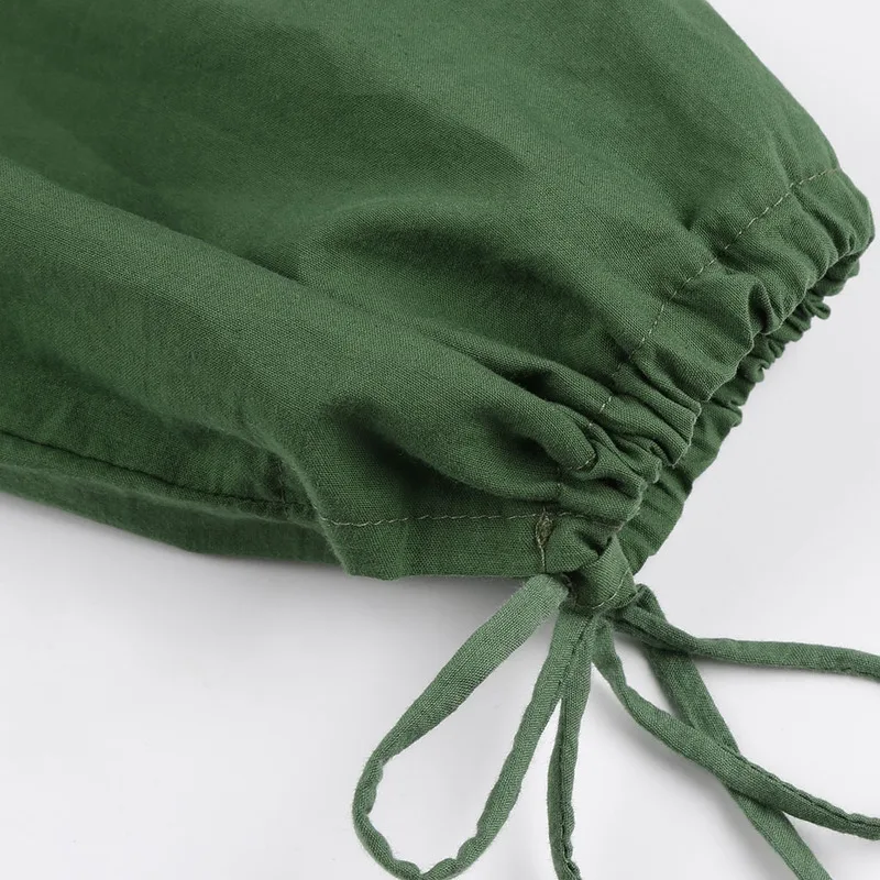 Женское платье макси с длинным рукавом однотонное богемное пляжное в стиле бохо