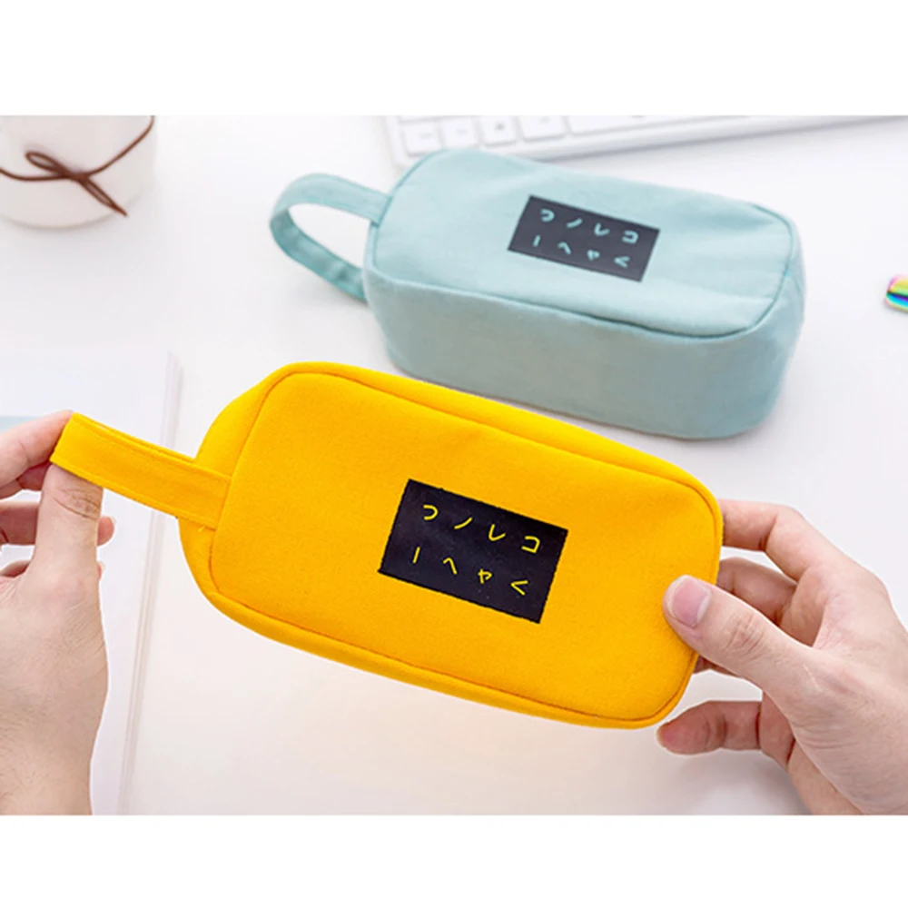 Пенал чехол для хранения большой емкости ткань Оксфорд ручка сумка макияжа