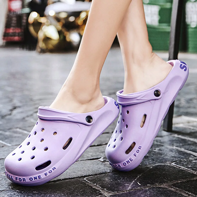 Hot Sale Summer Aqua Clogs Men Beach Sandals Casual Outdoor Slip On Men EVA Garden Shoes Unisex Slippers Sandalias De Hombre