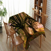 green forest sunlight scenery tablecloth comfortable soft beach picnic pad home kitchen decoration cleaning home dust cover