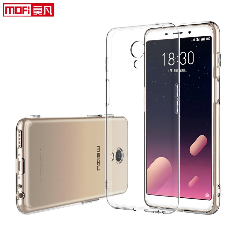 

case for meizu m6s clear case soft cover silicon ultra-thin funda meizu m6 s Mofi transparent back coque 5.7" Meizu M6s Case