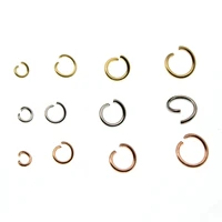100pcs 3 4 5 6 7 mm stainless steel diy jewelry findings open single loops jump rings split ring connector for jewelry making