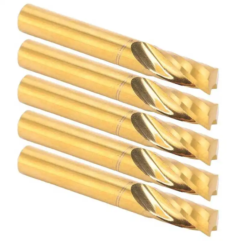 Концевая фреза деревообрабатывающая спиральная высокоскоростная стальная с