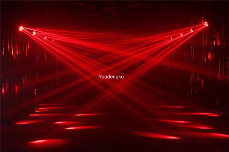 6 шт. с чехлом 6*40 Вт rgbw 4в1 лирес зум светодиодный светильник b-eye подвижной головкой