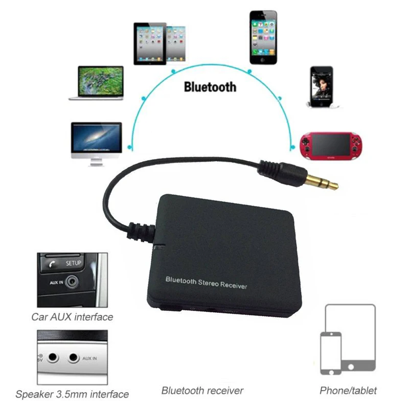 

2 in 1 Wireless Bluetooth 5.0 4.2 Transmitter Adapter 3.5mm Jack For Car Music Audio Aux Headphone A2DP Receiver Hands Free