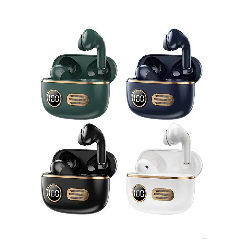 

REMAX Ruiliang Retro True Wireless Bluetooth 5.1 Touch Power Display Binaural Stereo Headset TWS-39