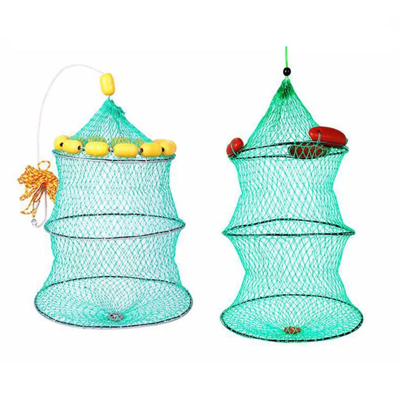 Портативная Складная рыболовная сеть автоматическая плавающая складная краб
