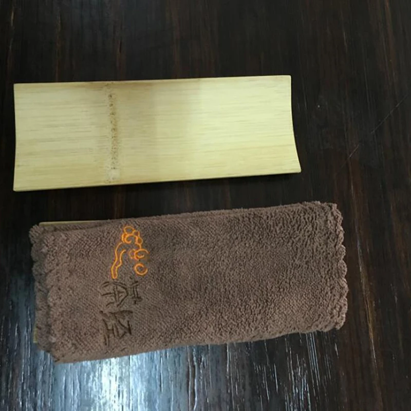 Бамбуковое чайное полотенце кунг-фу поднос для полотенец держатель салфеток