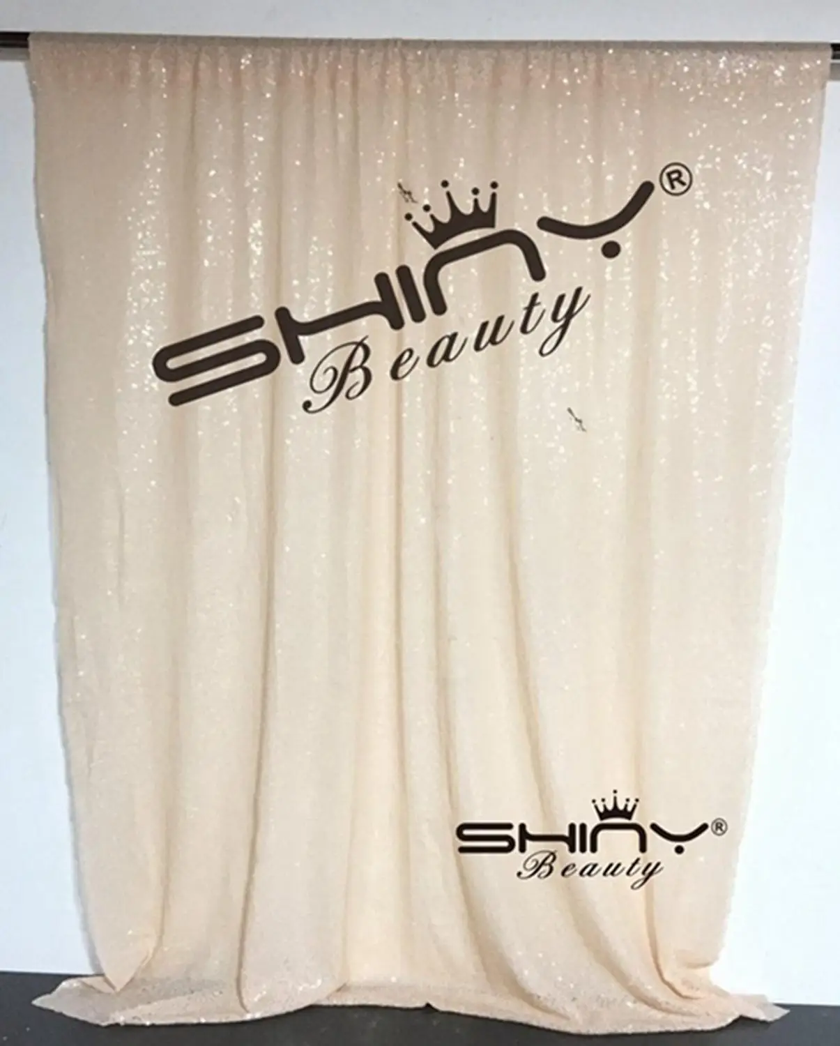 Персиковый цвет свадебные украшения фон 24x84 дюймов День рождения занавески s блесток фон занавески крещение Backdrops-M190921