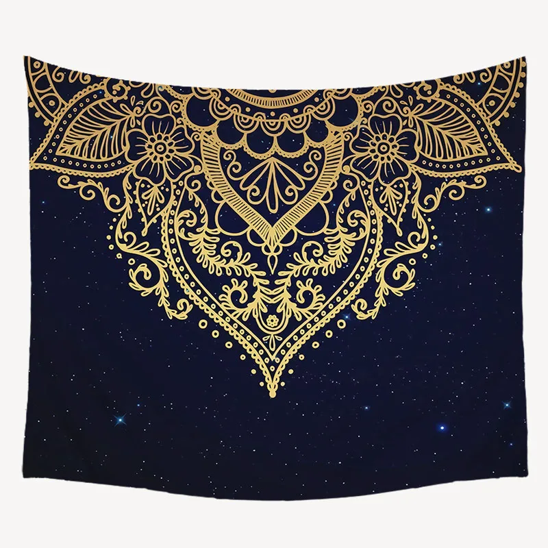 Декор психоделический гобелен настенный индийский Гобелен Мандала хиппи чакра