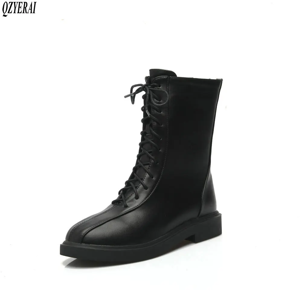 

QZYERAI/Новинка 2020 года; Зимние женские ботильоны; Мотоботы; Женские ботинки; Теплые зимние ботинки; Женская обувь; Размеры 34-43