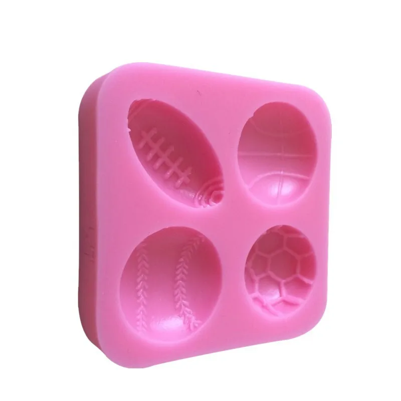 Football Basketball Baseball High Quality Silicone Fondant Cake Mold Chocolate Baking Decorating Tool Pasty Candy | Дом и сад