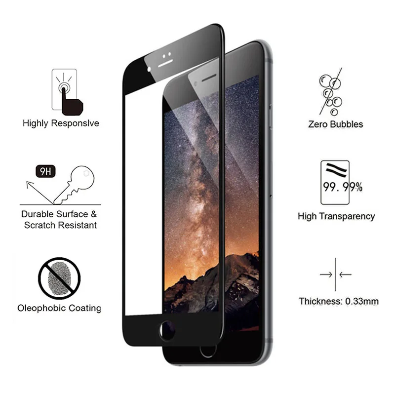 Защитное стекло для apple iphone 6 s 6s plus закаленное защитное экрана на i phone 6plus s6