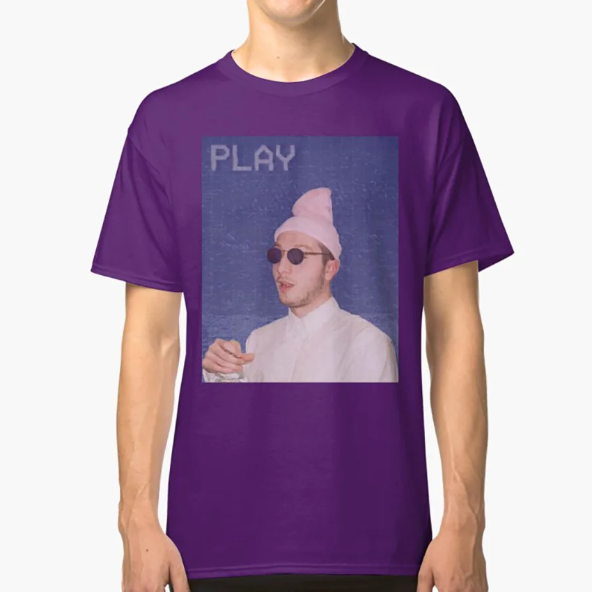 Bbno$ футболка bbno yung gravy clout flex rap музыка vhs эстетическое - Цвет: Фиолетовый