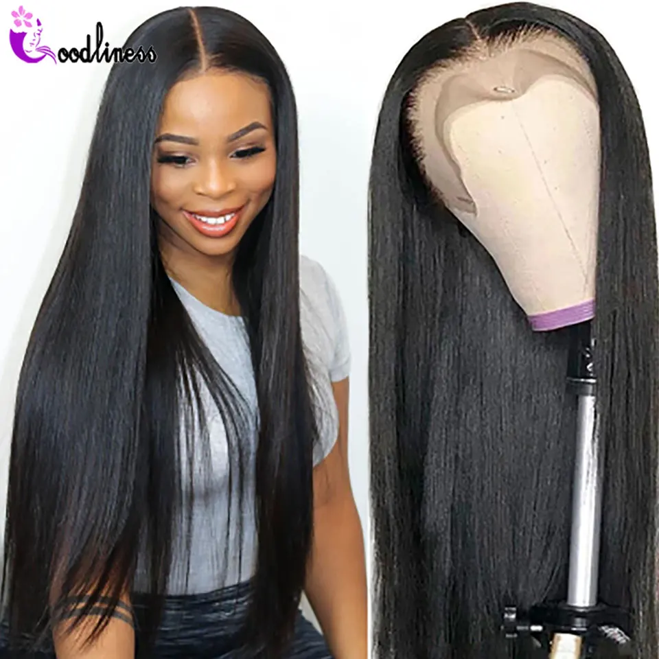 30 дюймов прямые синтетические волосы Синтетические на кружеве человеческие