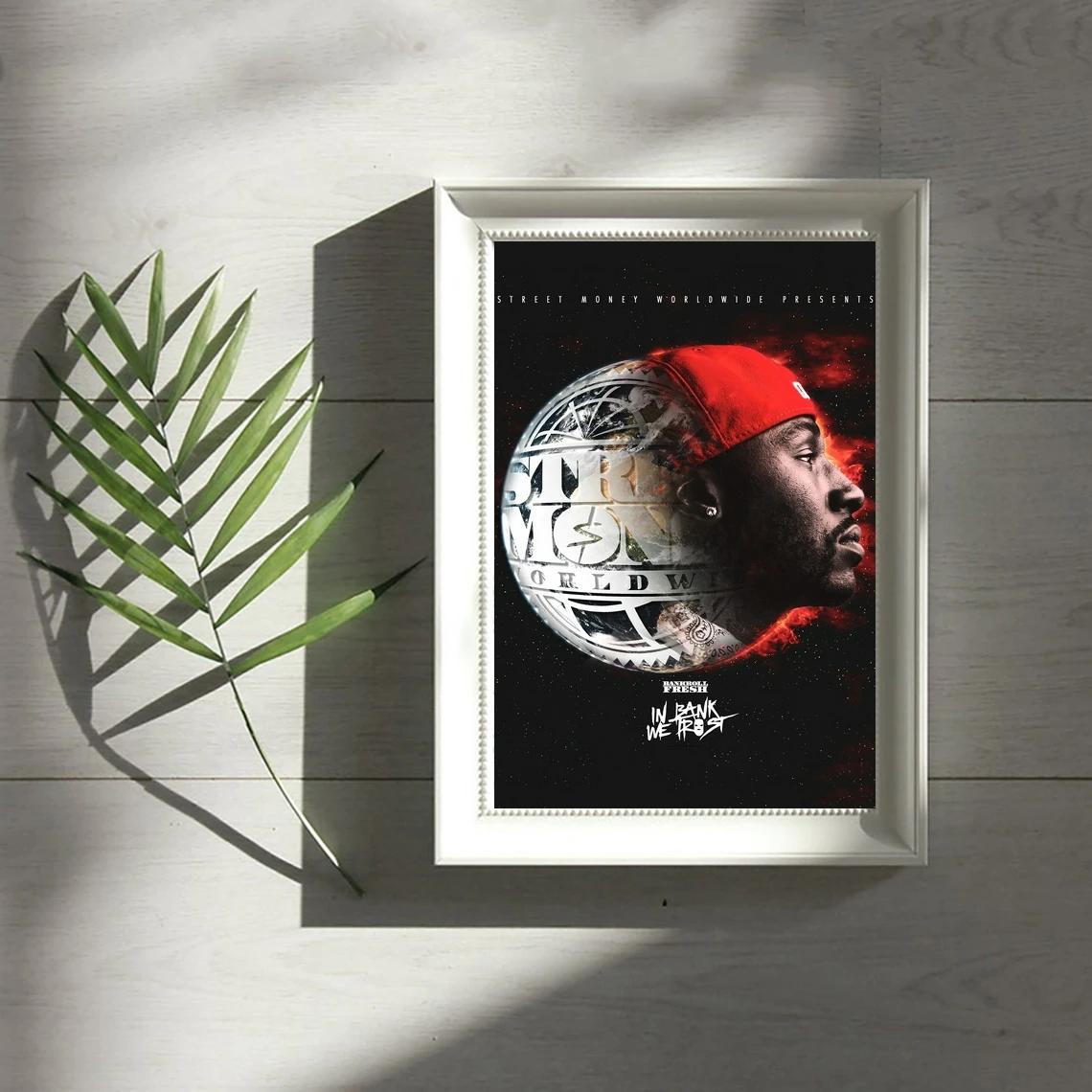 Bankroll Fresh In Bank We Trust Music Album Cover Poster Singer Rap Hip Hop Pop Star Canvas Print (No Frame)