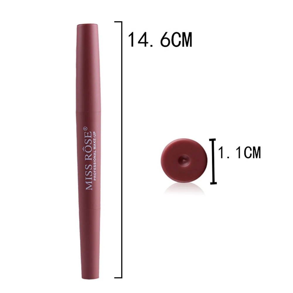 36 Colors Double-headed Liquid Lip Liner and Lipstick Permanent Color Professional Makeup Waterproof Non-stick Cup |