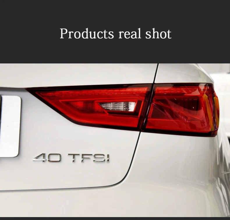 

For Audi A3 A4 A6 Q3 Q5 Q7 30 40 45 50 55 TFSI Auto Emblem logo Letter Stickers Car Tail Rear Boot Decor Badge Car-styling label