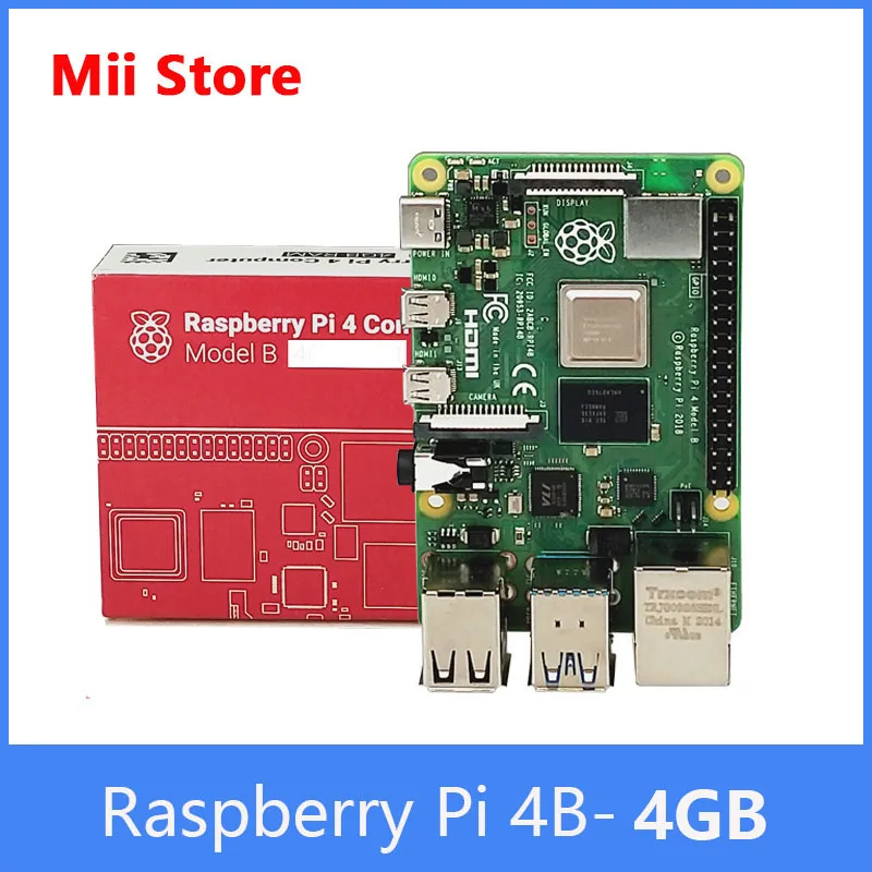 Макетная плата Raspberry Pi 4 Model B Гб ОЗУ linux стандартная 64 разрядная четырехъядерная 1 5