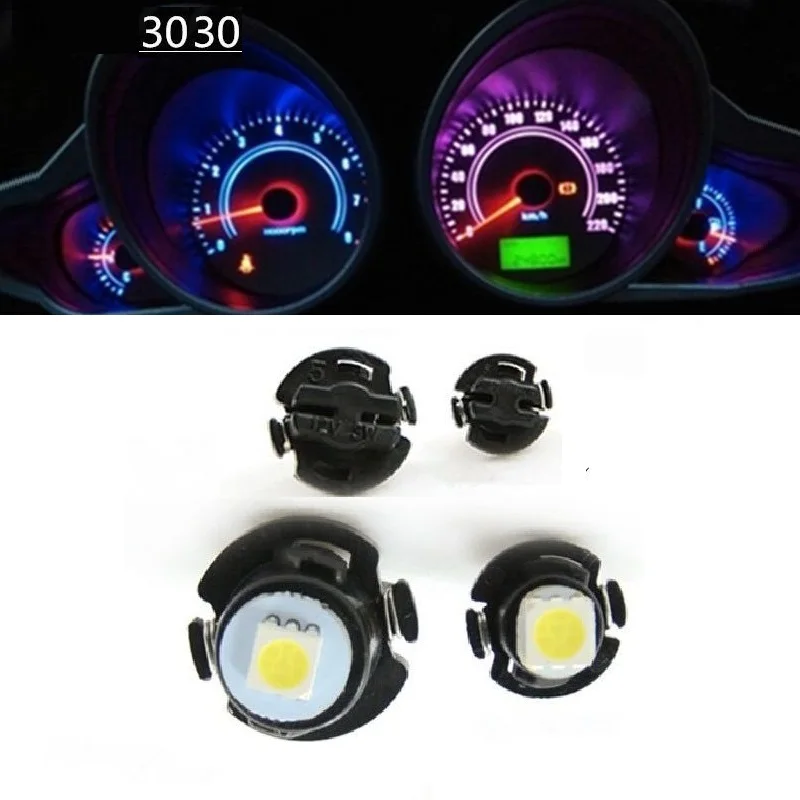 

10Pcs T6.5 12V 2W 5050 8MM LED car Instrument bulb Wedge Pane Dashboard Auto Interior indicator light