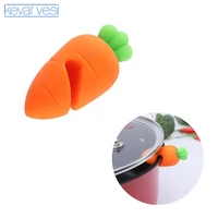 kitchen device silicone pot clips cute carrot pan cover anti overflow rack lid holder pot clip kitchen tools kitchen accessories