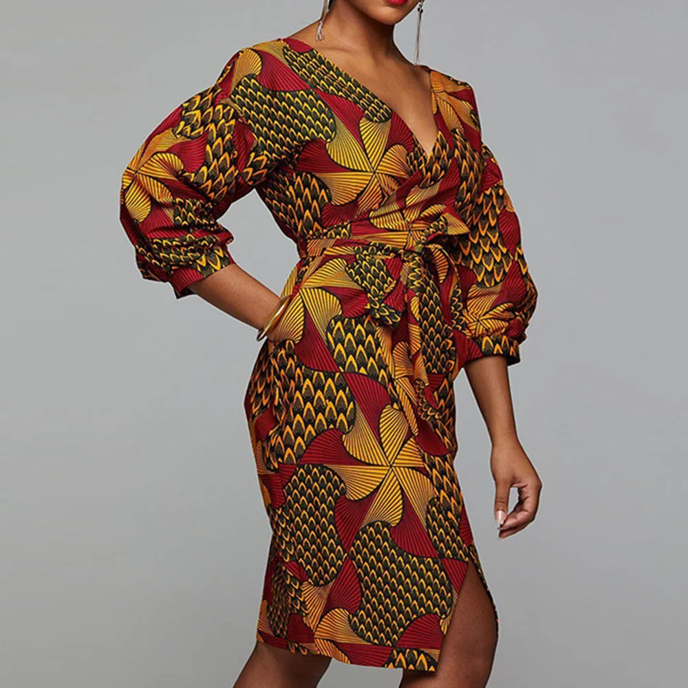 

Dress 2021 Spring New Women's Casual Long Sleeve Embroidery V-neck Office Bodycon Dress Female Elegant Casual Party Dresses