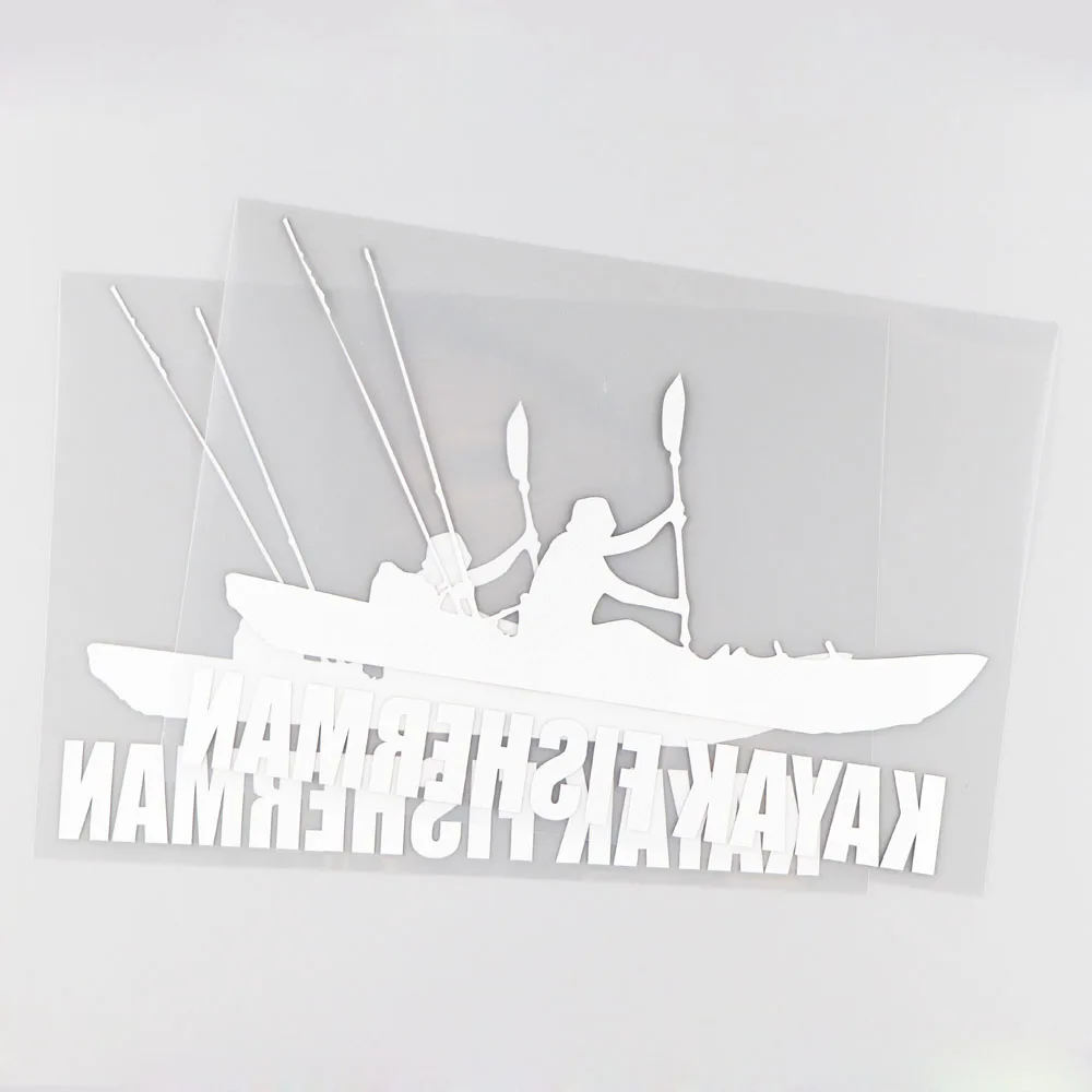 YJZT 17 2 см * 12 8 каяк Рыбак винил JDM Автомобильная наклейка украшение