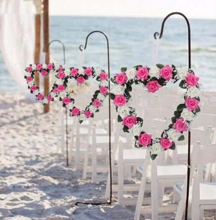 

Heart-Shaped Rose Door Wall Hanging Wreaths Wedding Festival Decoration Road Lead Rose Flower Wreath Festival Supplies