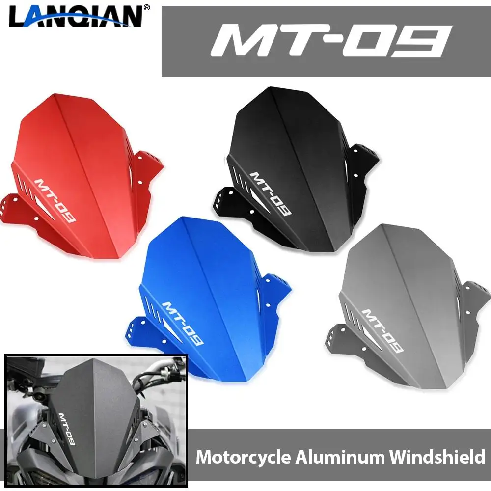 

FOR YAMAHA MT09 FZ09 MT-09 FZ-09 2017 2018 2019 2020 Parts Motorcycle Aluminum Kit Deflector Windshield Fits MT 09 Accessories