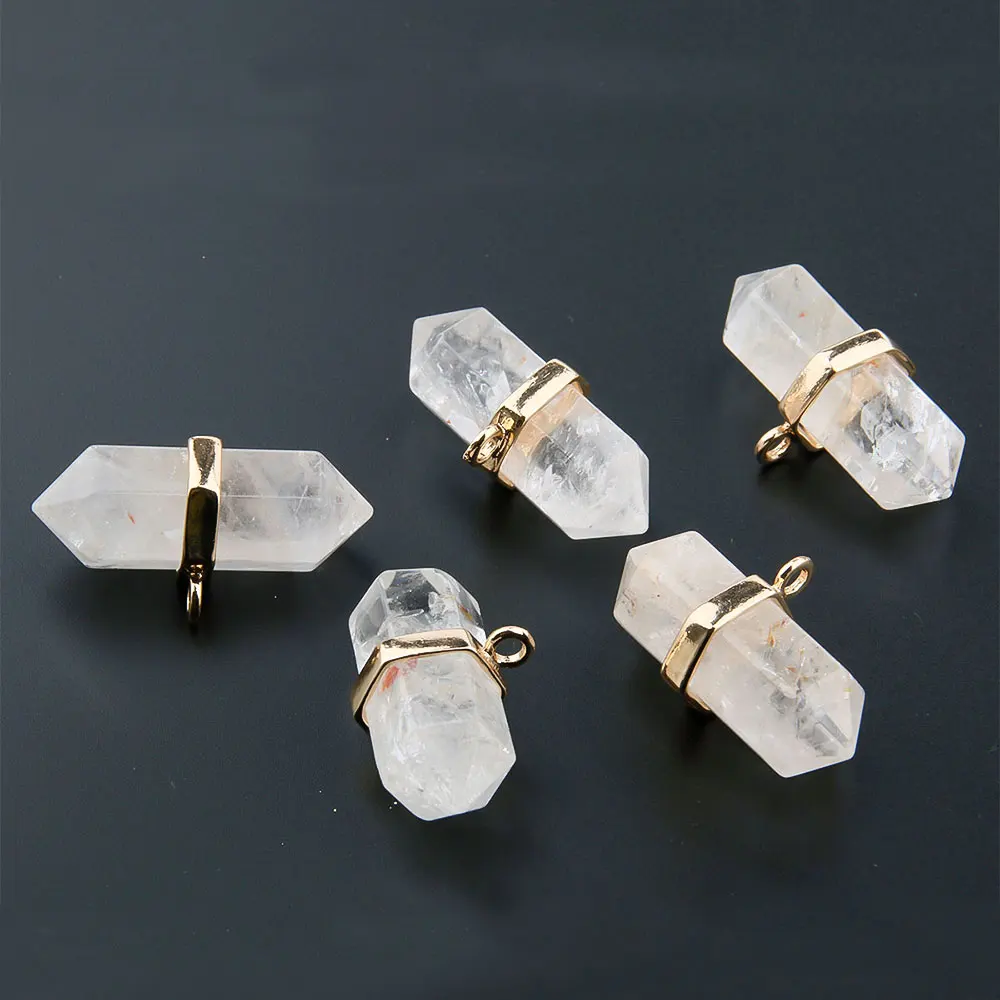 

1pcs Cone Shape Natural Stone Crystal Charms Pendants for Nacklace Bracelets Earring Accessories Jewelry Making DIY 35x20x12mm