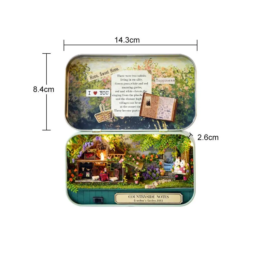 

DIY 3D Doll House Handmade Funny Box Theatre Miniature Box Cute Dollhouses Assemble Kits Gift Toys