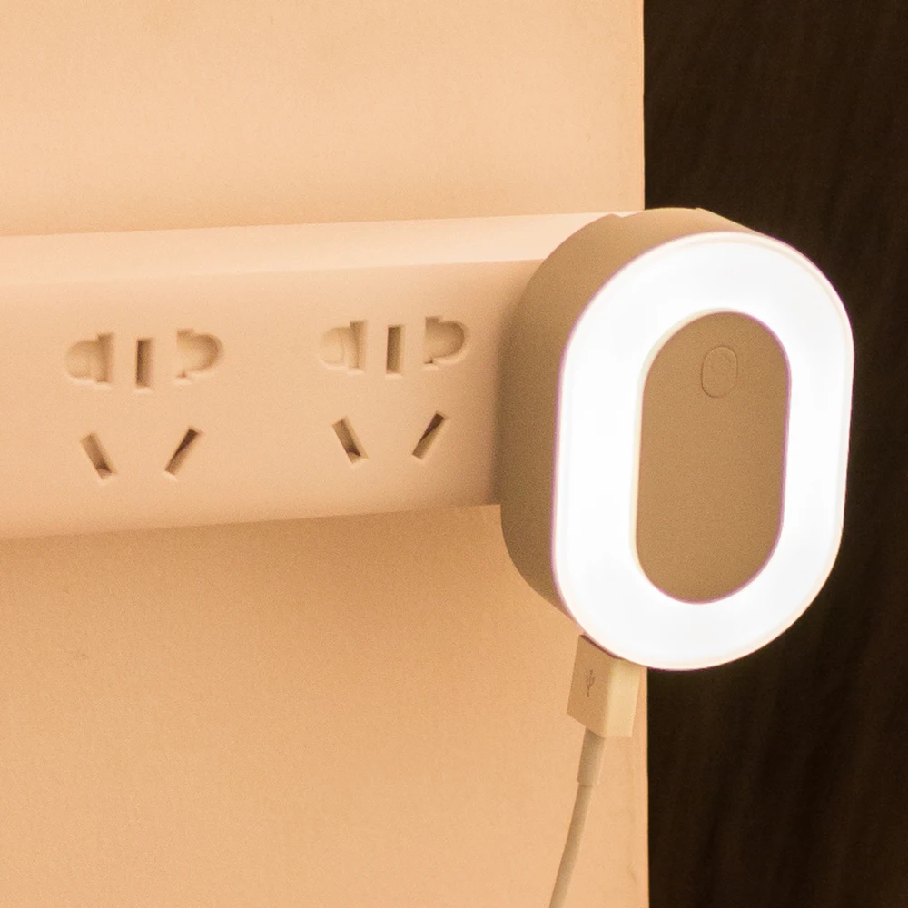 BRELONG Dual Зарядка через USB штекер Ночной светильник на европейскую розетку Офис