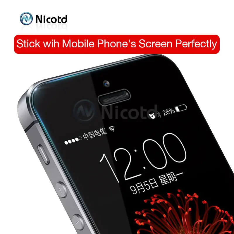 Защита экрана из закаленного стекла Nicotd для iphone 5 SE Защитная пленка 7 8 9|glass