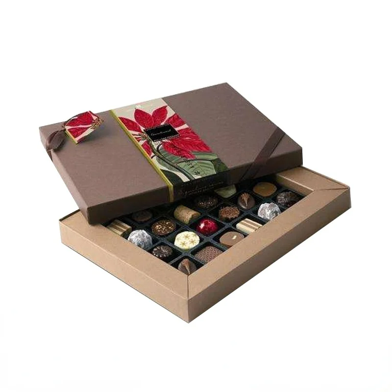Handmade chocolate paper box fold gift box jewlery packaging