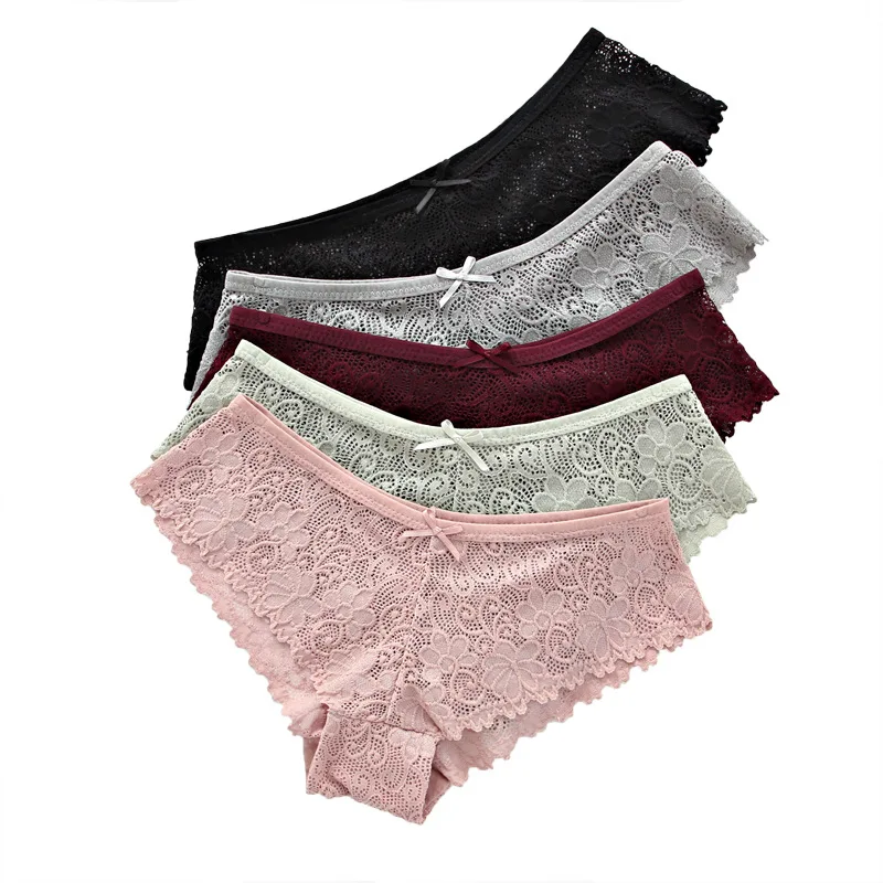 

Panties For Woman Underwear Sexy Lace Breathable Soft Lingerie Female Briefs Panty Sexy Transparent Women's Underpants