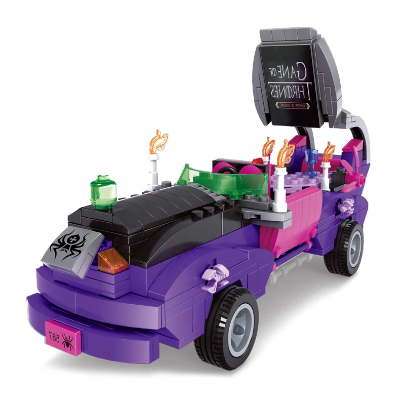 

AUSINI Elf Movie Car Blocks Bricks Toys for Children 363pcs Creator Construction City Building Block Girls Figures Toy Halloween