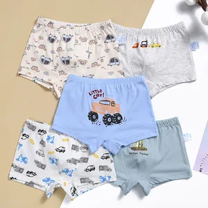 5 шт.лот; Трусы для мальчиков; Детское дышащее нижнее белье из хлопка; Трусы-боксеры для мальчиков; Детские шорты; Брюки для От 2 до 12 лет