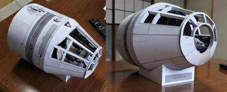 Falcon капсулы 3D бумажная модель ручной работы космического аппарата DIY Виртуальная