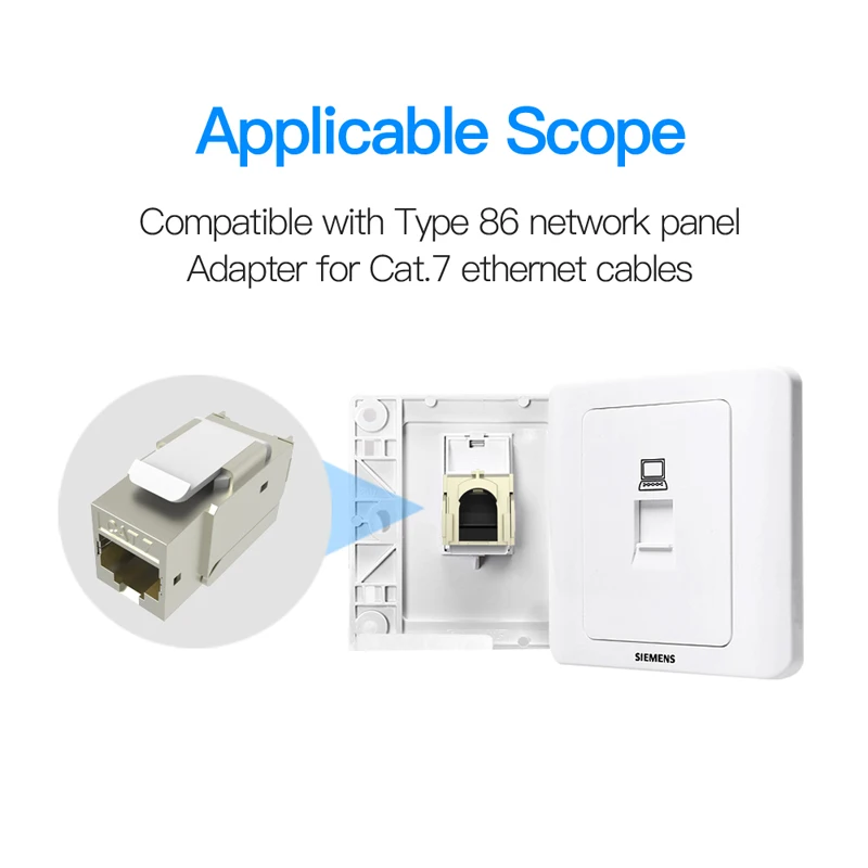 Разъем Vention RJ45 Cat7 Ethernet адаптер 8P8C сетевой кабельный удлинитель для кабеля мама