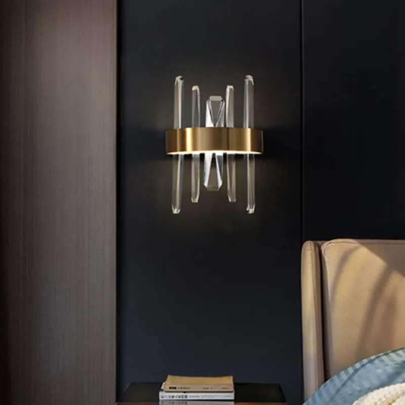 

Modern Nordic Art creative Design wall Lamp For The Bedroom Luxury Stainless Steel Home Indoor Wall Light