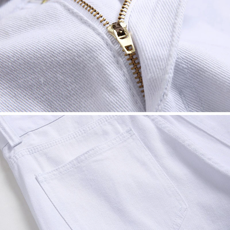 

2021 European And American White Locomotive Jeans Men's Foreign Trade Original Men's Fashion Pants